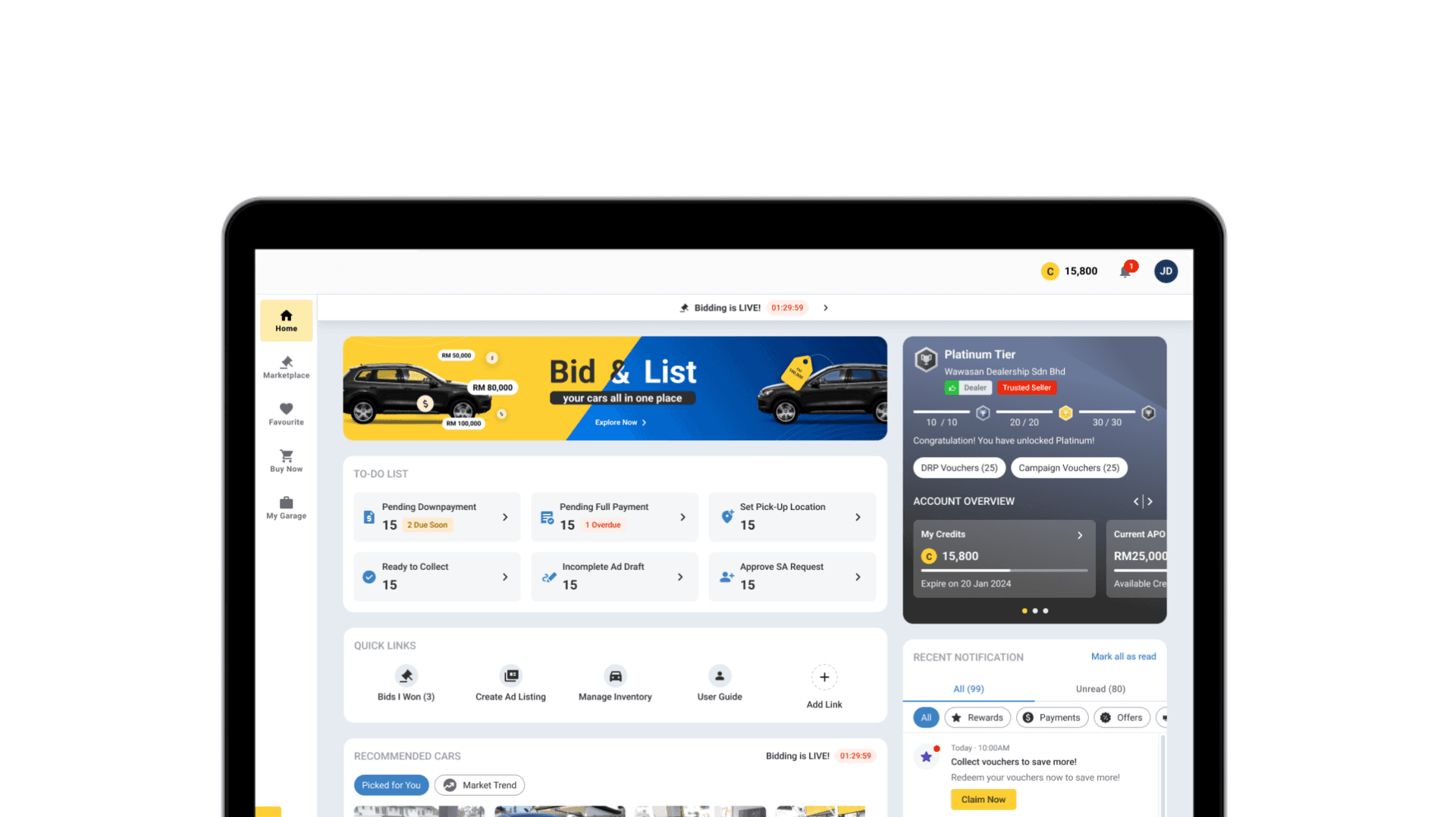 B2B Marketplace Platform — Carsome case study